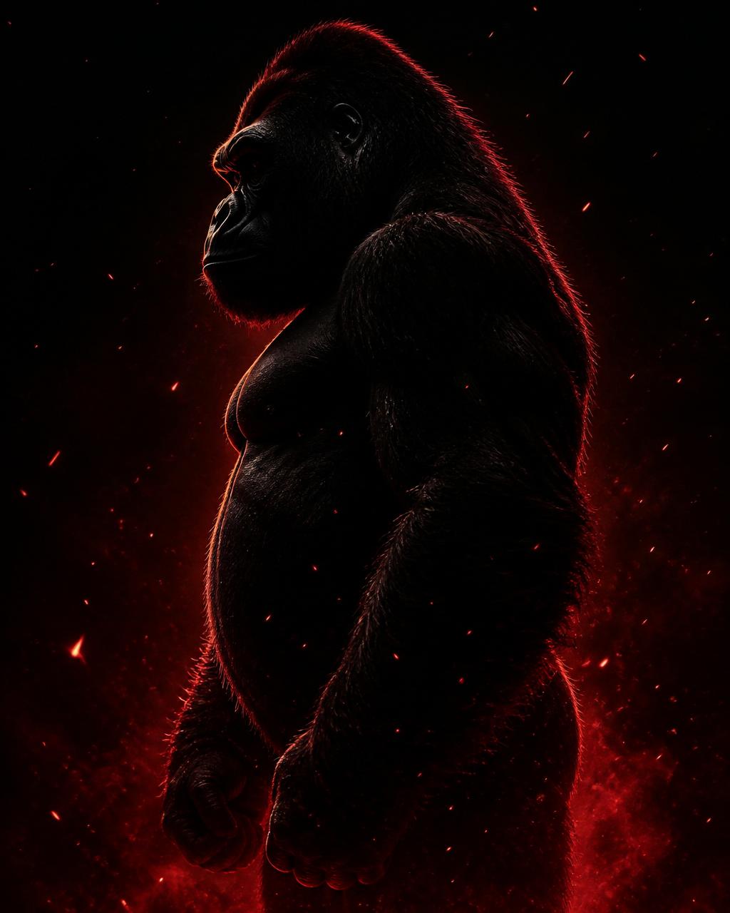 Gorilla silhouette